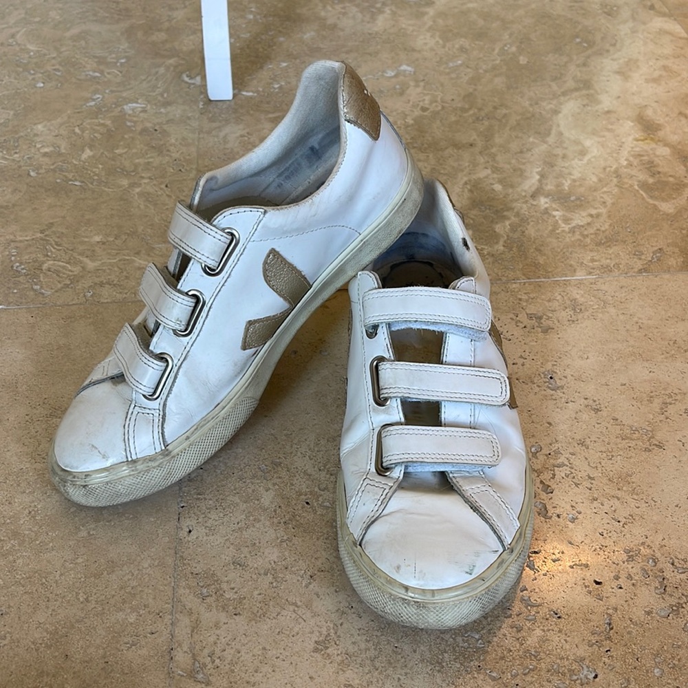 VEJA broke in sneakers size 8